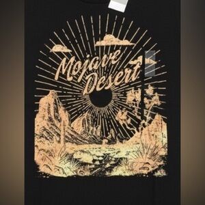 New black Mojave Desert graphic tee